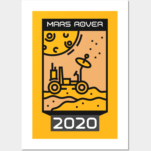 NASA Space Mars Rover 2020 Wall Art by Dosiferon